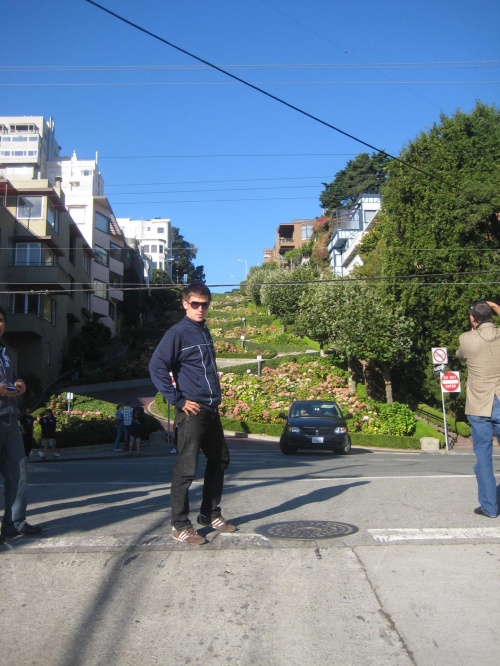 przy Lombard Street w San Francisco