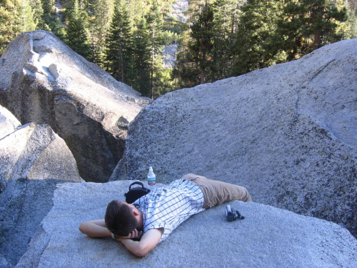 na końcu szlaku w Parku Yosemite