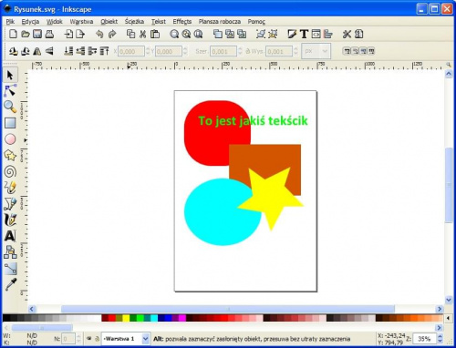 Inkscape - opensource'owy program do tworzenia grafiki SVG