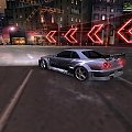 Mój Nissan SkyLine GT-R34 do Turnieju o mistrza kierownicy BayView w grze NFS Underground 2