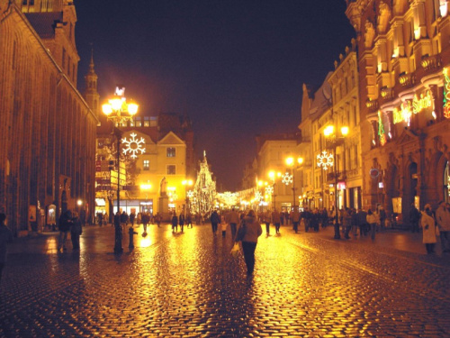 moje miasto wieczorem--Toruń