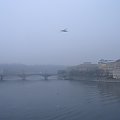 Wełtawa, widok na Manesuv most #Praga #Czechy