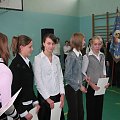 Najlepsi uczniowie gimnazjum w I semestrze roku szkolego 2006/07.