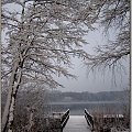 Sennie trochę... Jeszcze dzień na dobre nie wstał.... #zima #krajobrazy #rośliny #śnieg #drzewa #jezioro