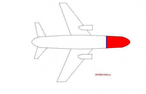 Malowanie samolotu przydatne przy zdjęciach RNAV.