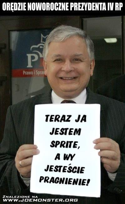 Kaczyński jako Sprite