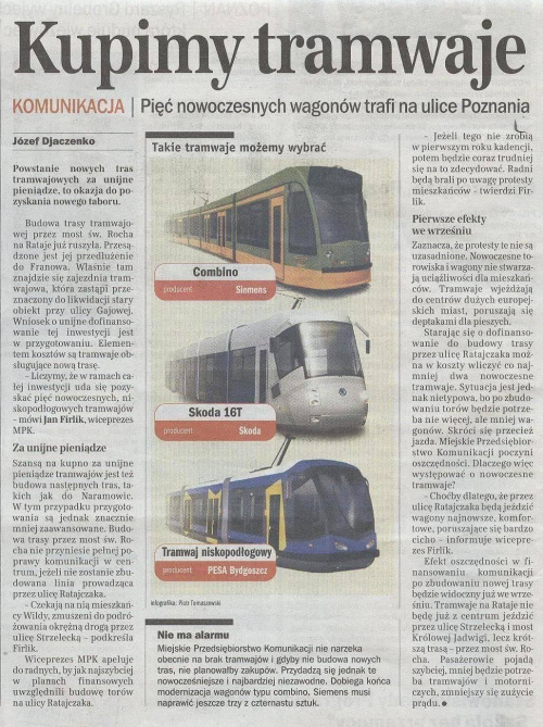 4.01.2007 źródło Gazeta Poznańska