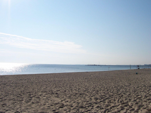 plaża - tapeta #sopot #morze