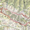 Mapka trasy Biała Woda - Palenica #mapa #rower #góry #pieniny