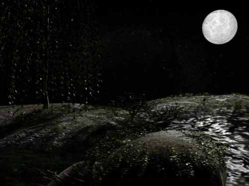 Czy to pole księżycowe? To, za cmentarzem? :)))) #render