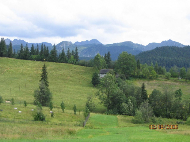 Widok z Antałówki na Tatry