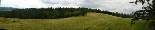 Panorama czoła Rabskiej Góry ( Raba Wyżna )