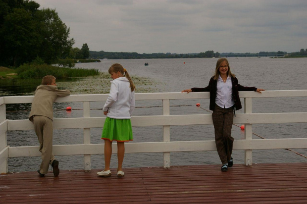 Miasto Serock i przystań, oraz widom na Narew