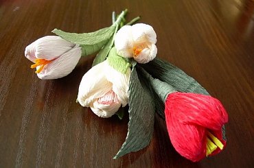 Bibułkowe kwiatki #RĘKODZIEŁOARTYST