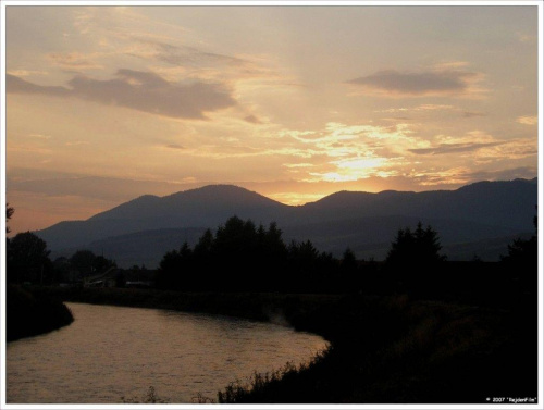 Słoneczko zachodzi za Słowackie Tatry