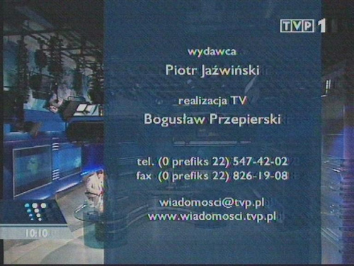 Specjalne wydanie "Wiadomości" TVP 7 stycznia 2007 roku - abp Stanisław Wielgus rezygnuje z urzędu metropolity warszawskiego, ingres zatrzymany. Prowadzi Marcin Leśkiewicz. www.TVPmaniak.pl