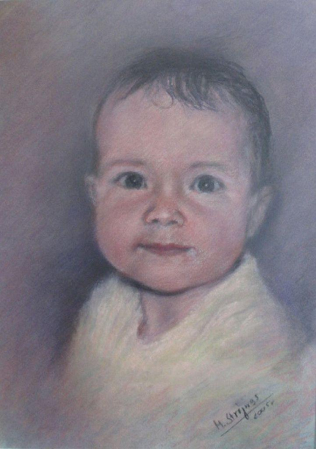 Wnusia Bogusi (40x30) pastel na papierze